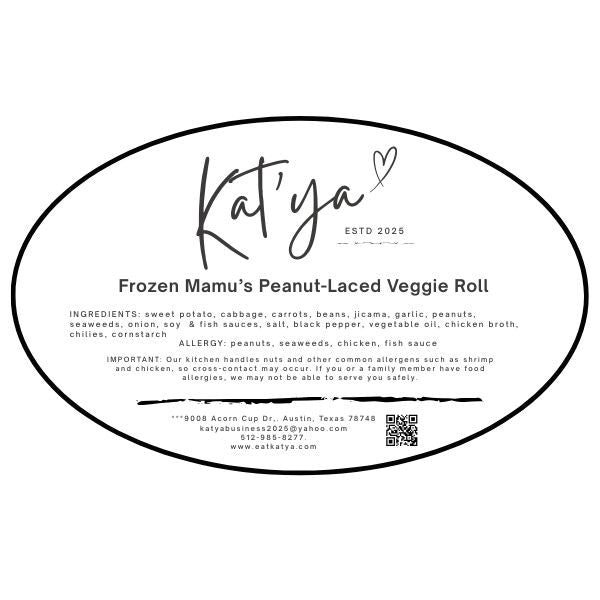 Frozen Mamu's Peanut-Laced Veggie Roll