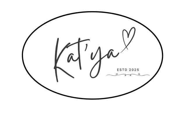 Elegant logo with 'Katya' and a heart, established in 2025