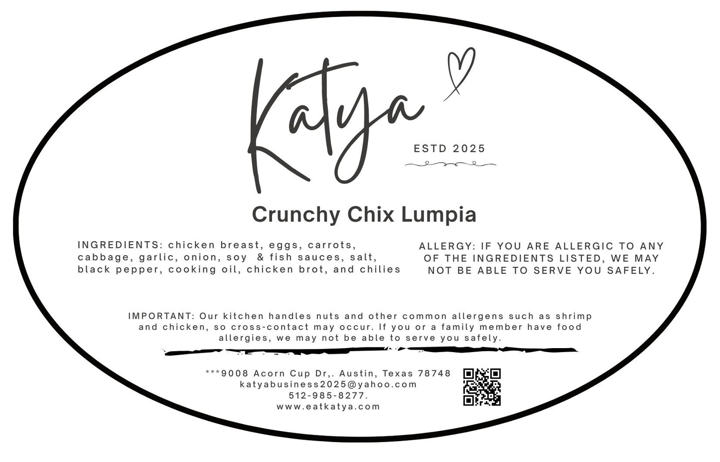 Frozen Crunchy Chix Lumpia
